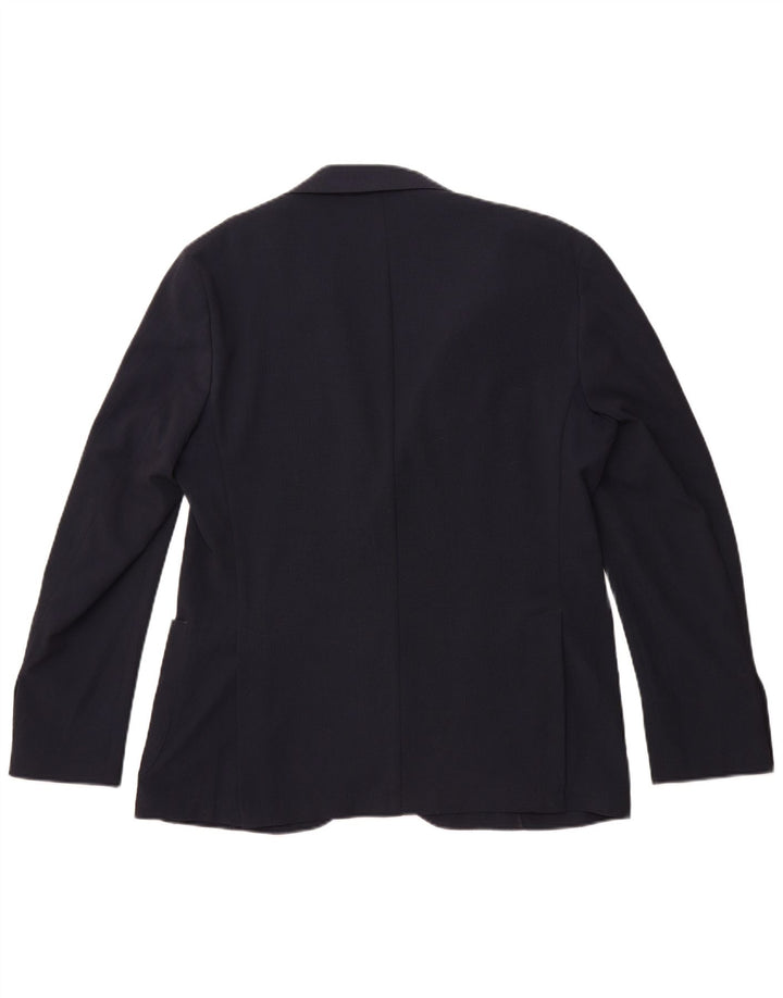Giacca blazer da uomo a 2 bottoni Barbati IT 52 XL poliestere blu navy