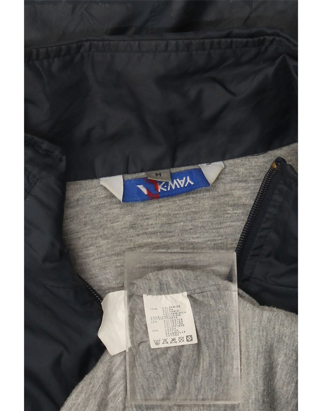 Giacca antipioggia da uomo con cappuccio K-WAY UK 38 Medium Blu Navy Poliammide