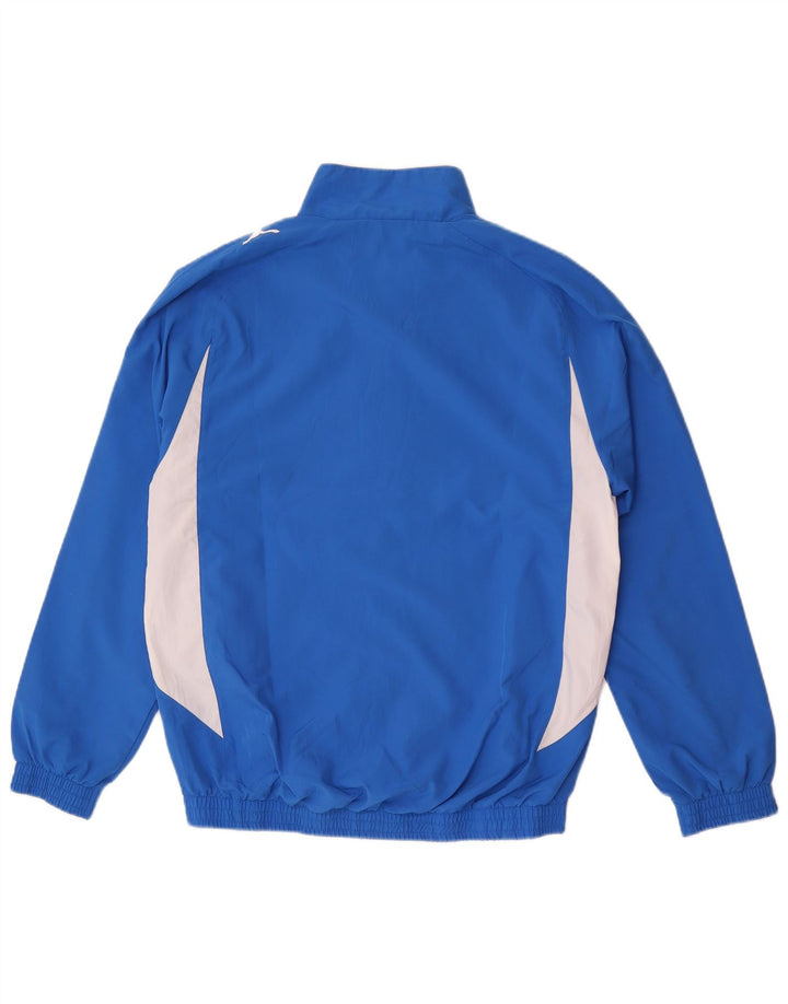 Giacca da ginnastica da uomo Puma Small Blue Colourblock in poliestere sportivo