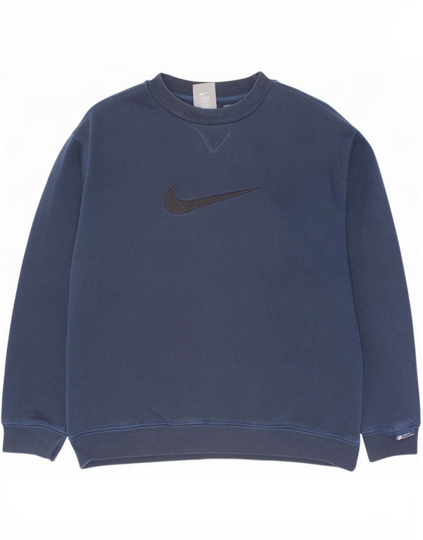 Felpa con grafica Nike per ragazzi, 10-11 anni, colore blu navy medio