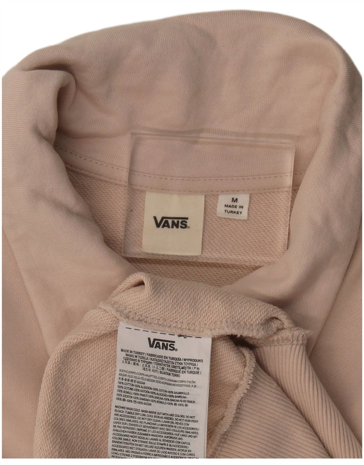 Felpa da uomo Vans con collo alto, maglione, cotone rosa medio