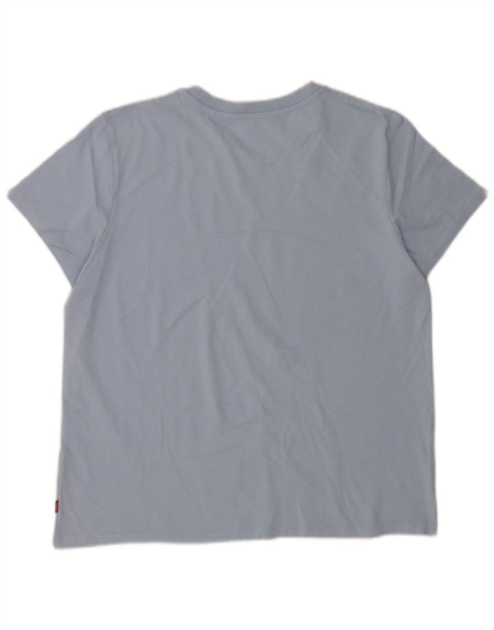 T-shirt da donna Levi's Top UK 16 grande cotone blu