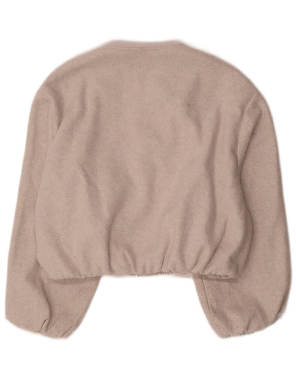 Giubbotto bomber corto da donna Zara UK 14 Poliestere grigio medio