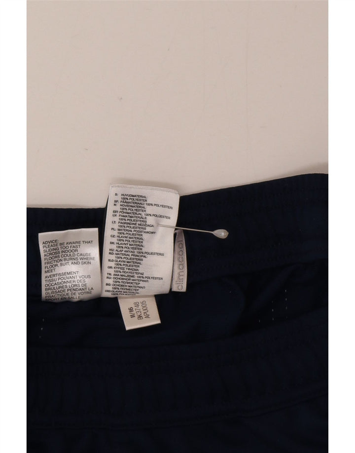 Pantaloni da tuta da uomo Adidas medi in poliestere blu navy