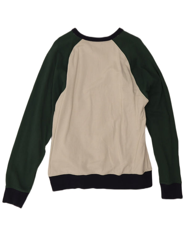 Felpa da uomo J. Crew Jumper XL in cotone color block multicolore