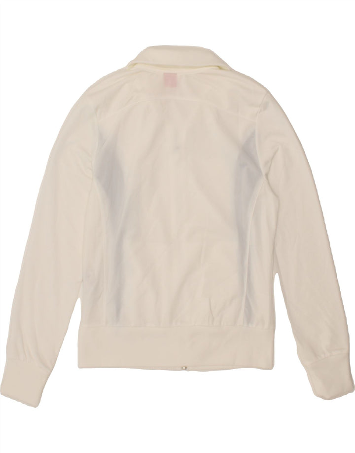 PUMA Womens Tracksuit Top Jacket UK 12 Medium  White Colourblock Polyester Vintage Puma and Second-Hand Puma from Messina Hembry 