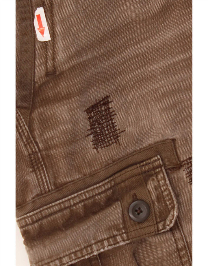 Pantaloni cargo dritti corti da uomo Carhartt W36 L26 Marrone