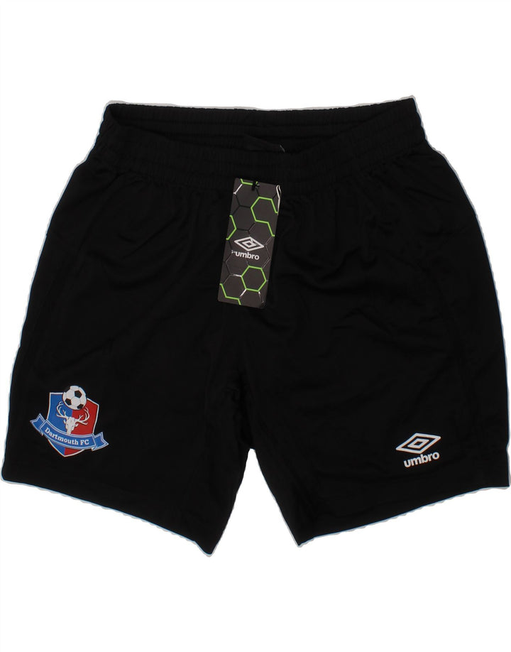 UMBRO Boys Sport Shorts 13-14 Years XL Black Polyester Vintage Umbro and Second-Hand Umbro from Messina Hembry 