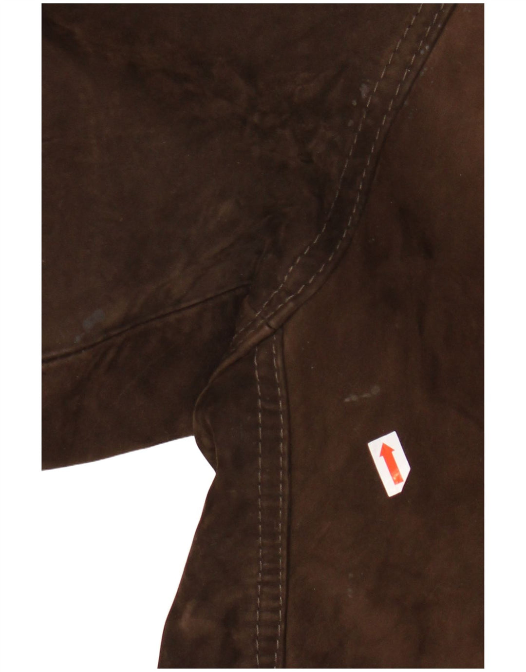 Giacca in pelle vintage da uomo IT 48 in pelle marrone medio