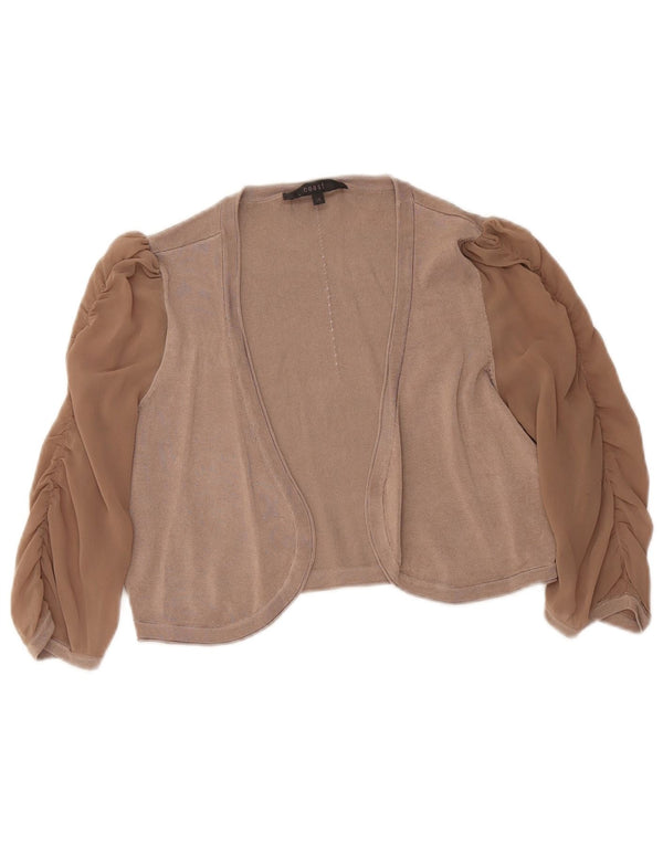 Maglione Bolero con maniche a 3/4 da donna Coast UK 14 Colorblock marrone medio