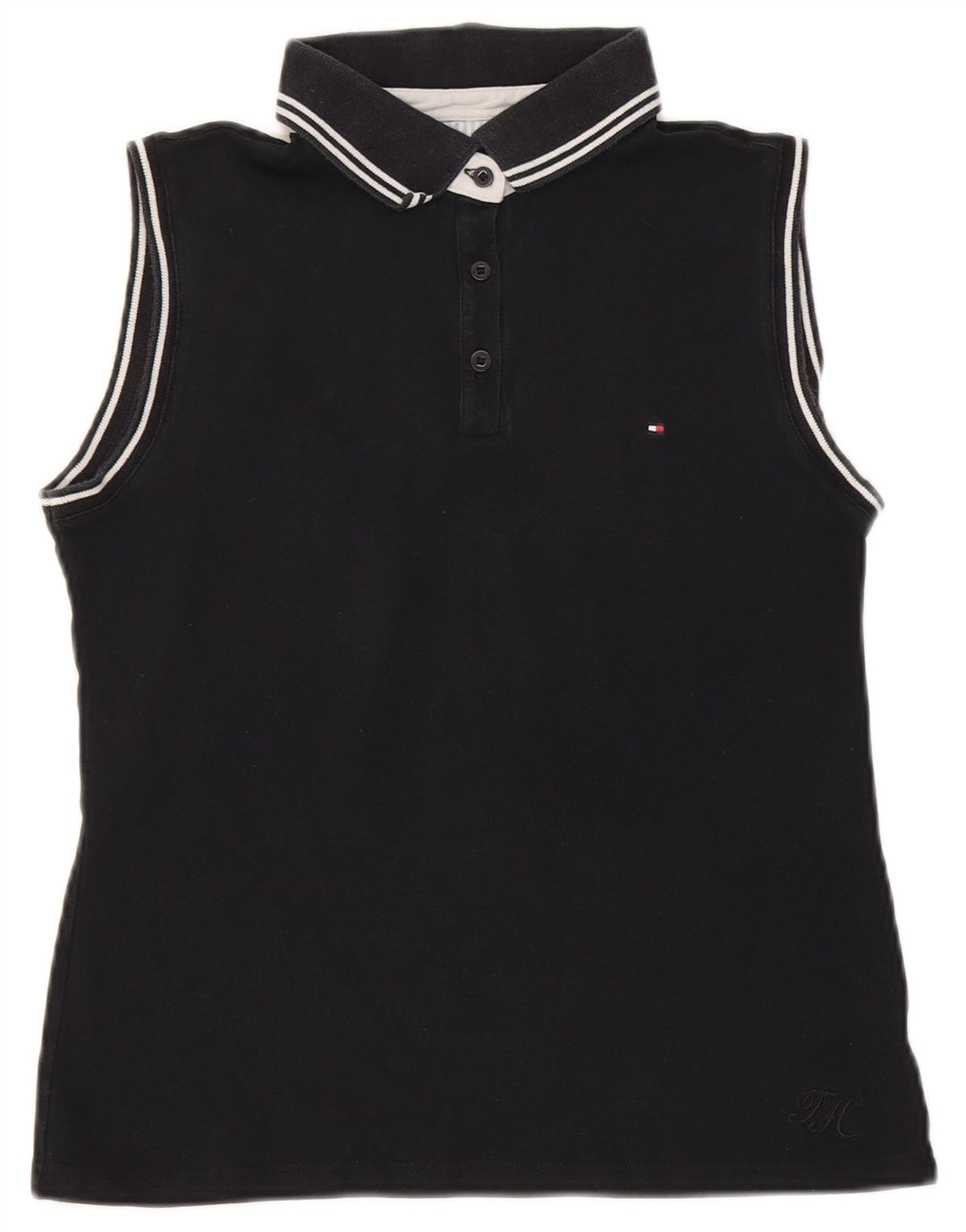 Polo senza maniche da donna Tommy Hilfiger EU 40 media nera