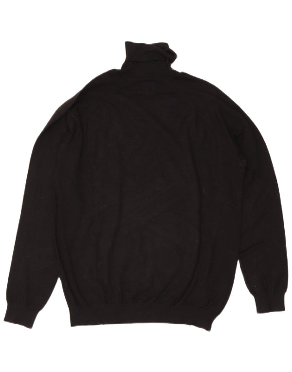 Maglione Zara da uomo con collo alto e maglione grande in viscosa nera