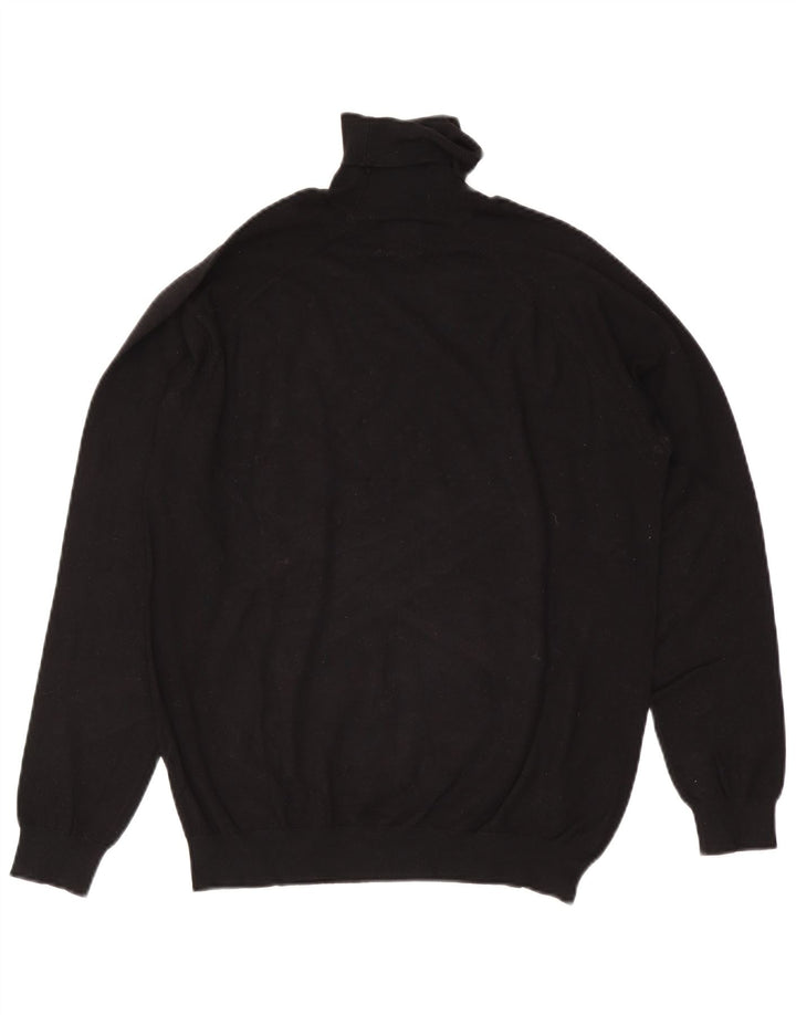 Maglione Zara da uomo con collo alto e maglione grande in viscosa nera