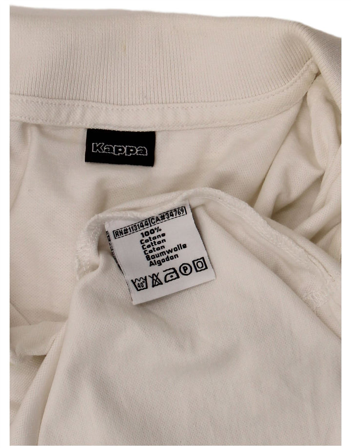 Polo Kappa Uomo XL Cotone Bianco