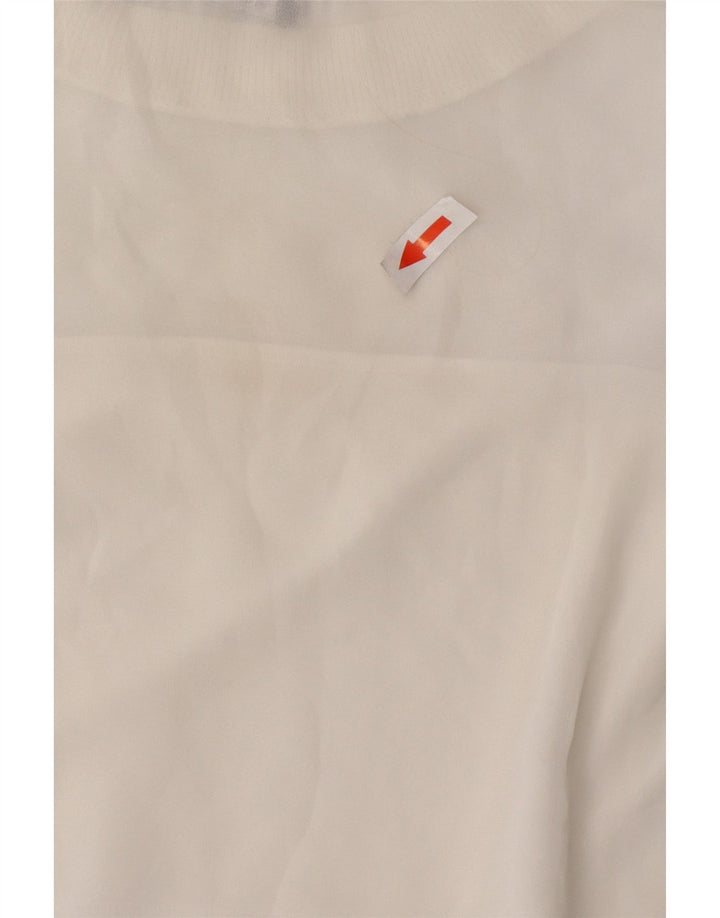 Felpa Zara Donna Maglione UK 10 Small Bianca