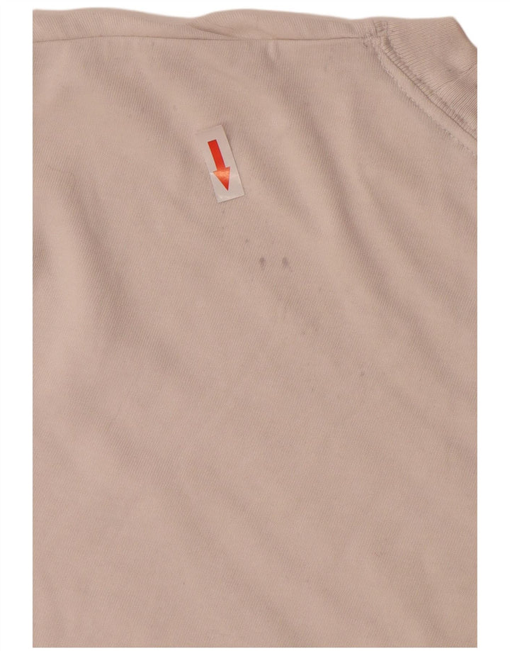 T-shirt grafica Nike Swoosh da uomo in cotone bianco medio