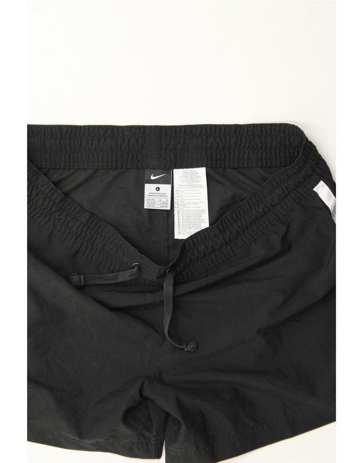 NIKE Womens Sport Shorts UK 16/18 Large  Black Polyester Vintage Nike and Second-Hand Nike from Messina Hembry 