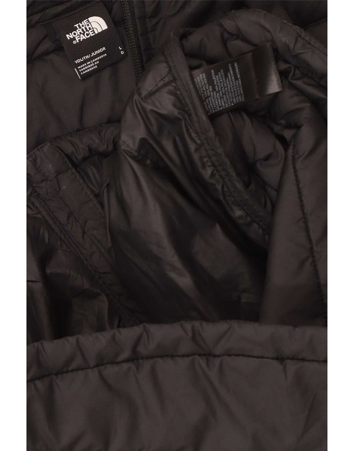Giacca imbottita con cappuccio The North Face da ragazzo 11-12 anni grande in poliestere nero