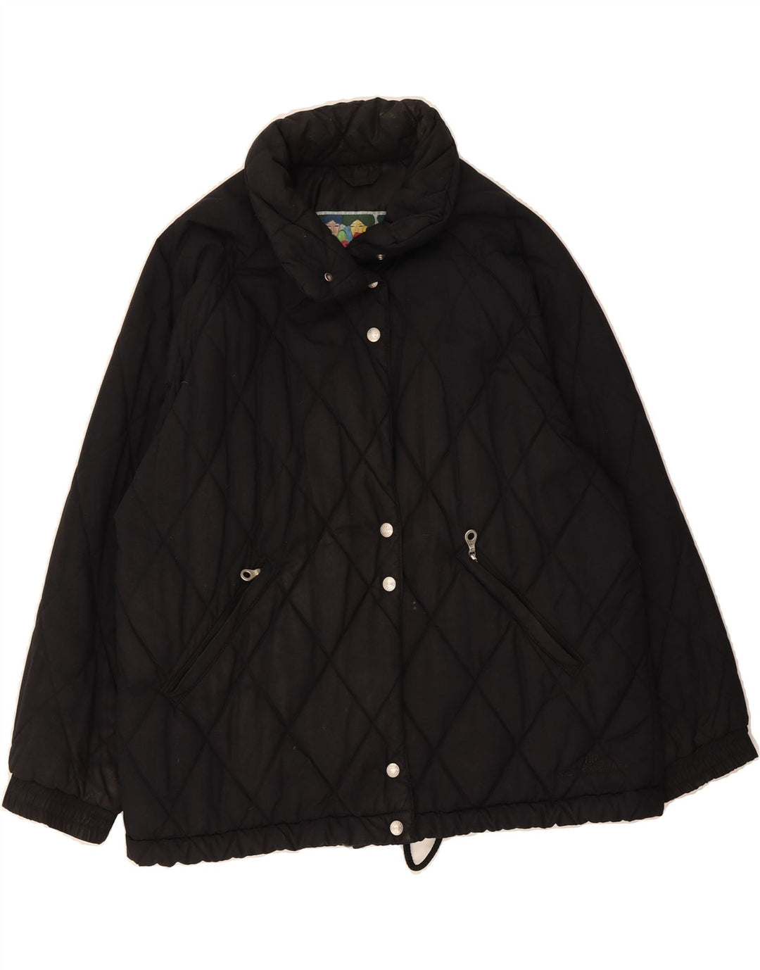 BELFE & BELFE Womens Oversized Quilted Jacket IT 44 Medium Black Vintage Belfe & Belfe and Second-Hand Belfe & Belfe from Messina Hembry 