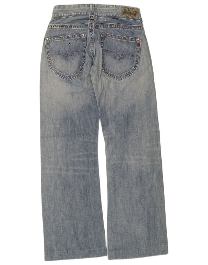 Jeans bootcut da donna Replay a vita bassa W25 L32 cotone blu