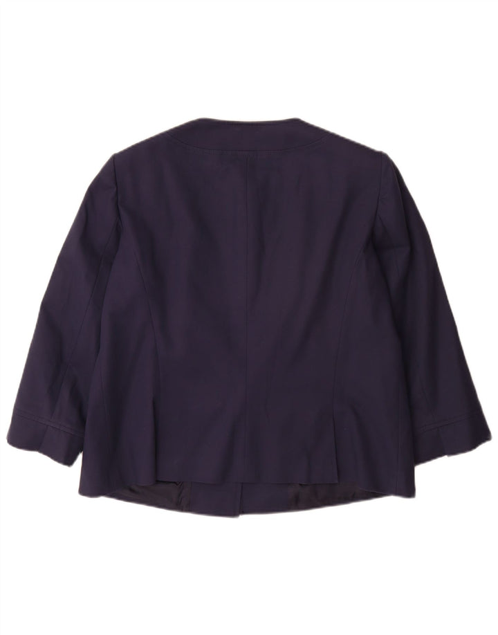 Luisa Spagnoli Giacca Blazer da Donna con Maniche a 3 Bottoni e 3/4 IT 48 XL Blu Navy