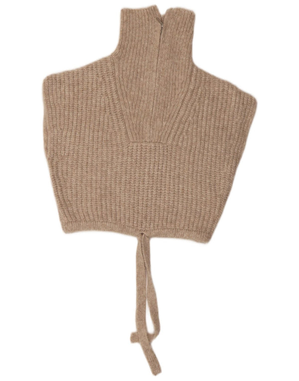 Canotta corta da donna Zara UK 14 Beige medio Poliammide