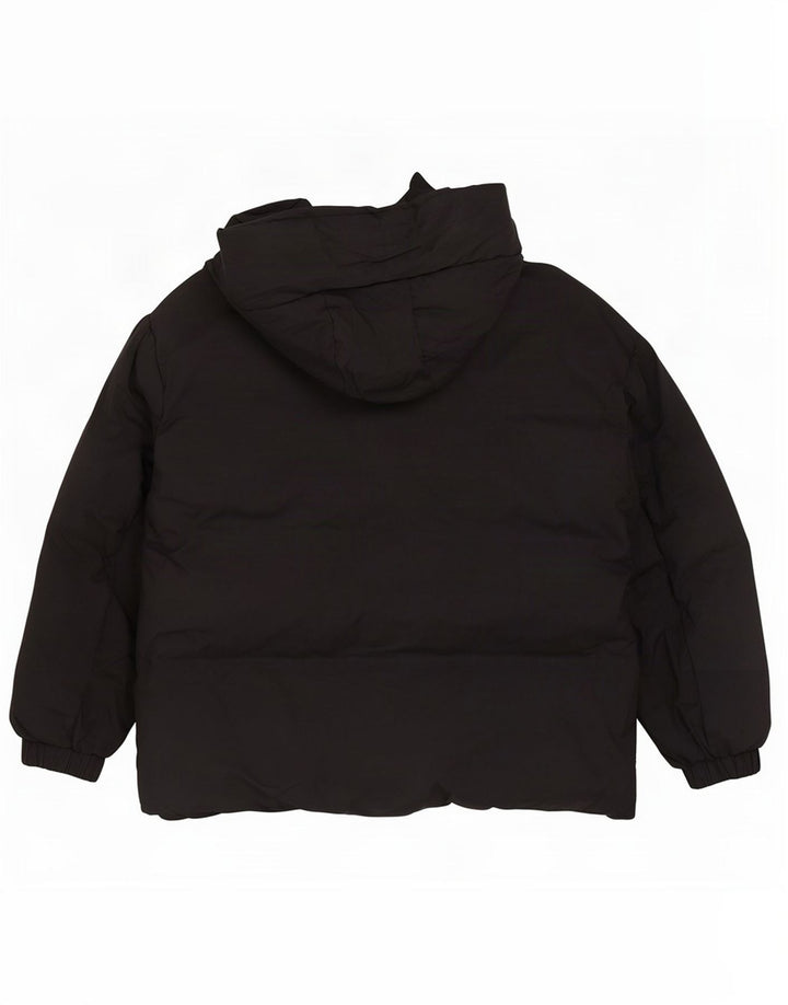 Giacca imbottita oversize con cappuccio da donna Zara UK 18 XL nera