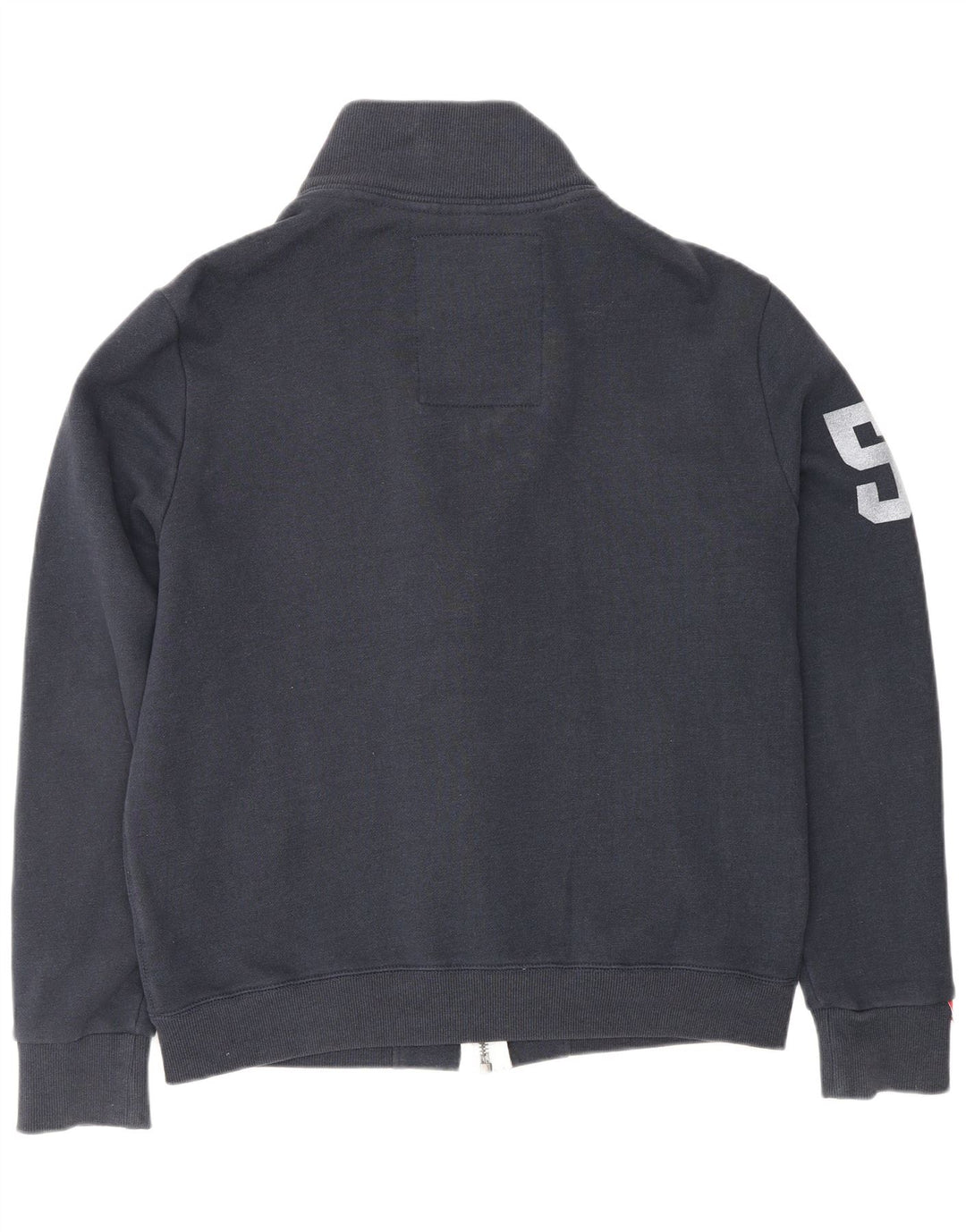 Giacca da ginnastica da uomo con grafica da atletica leggera SUPERDRY grande blu navy