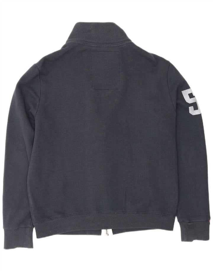 Giacca da ginnastica da uomo con grafica da atletica leggera SUPERDRY grande blu navy