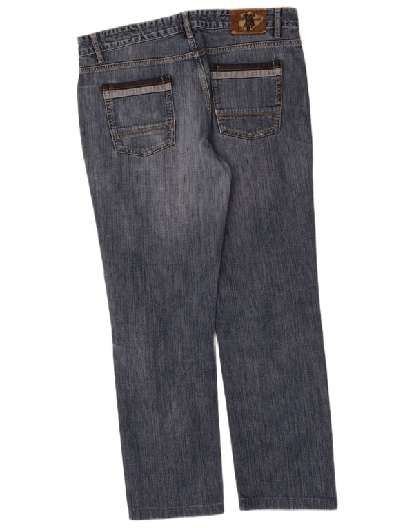 Polo Assn. Jeans dritti invecchiati da uomo W34 L30 in cotone blu