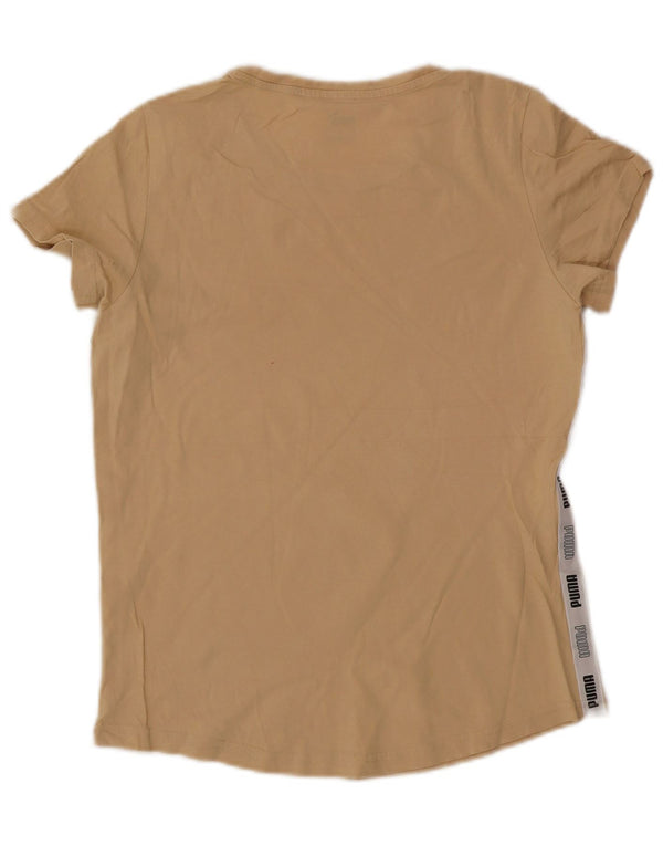 T-shirt grafica da donna Puma UK 12 Colorblock beige medio