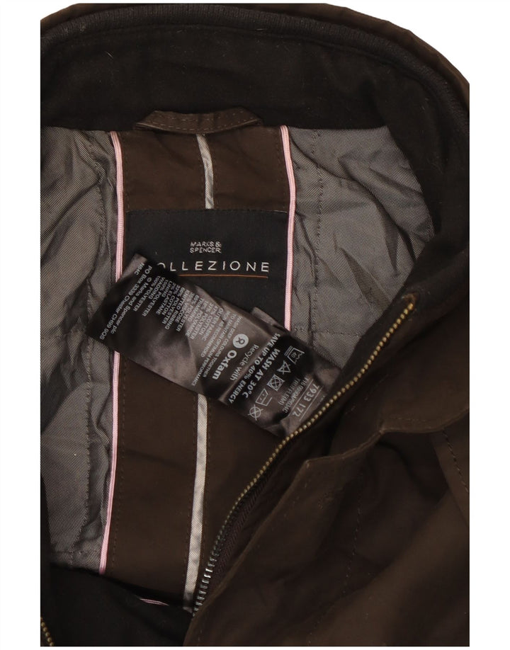 Giacca a vento da uomo Marks & Spencer UK 38 Cotone marrone medio