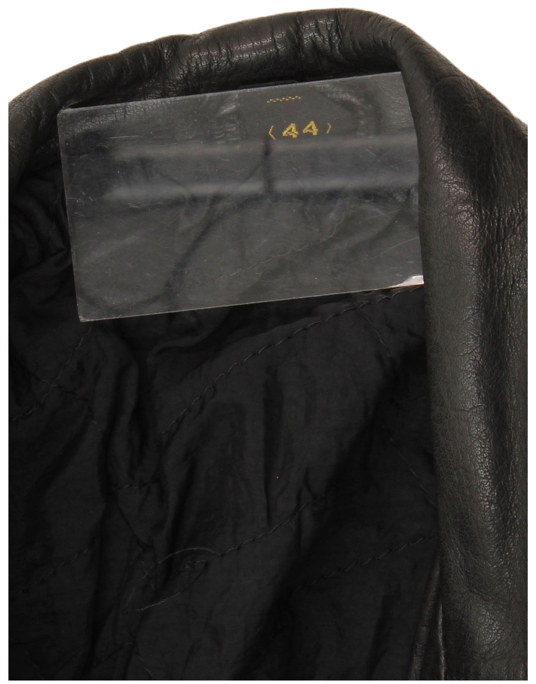 Giacca da motociclista in pelle vintage da uomo IT 44 XS nera