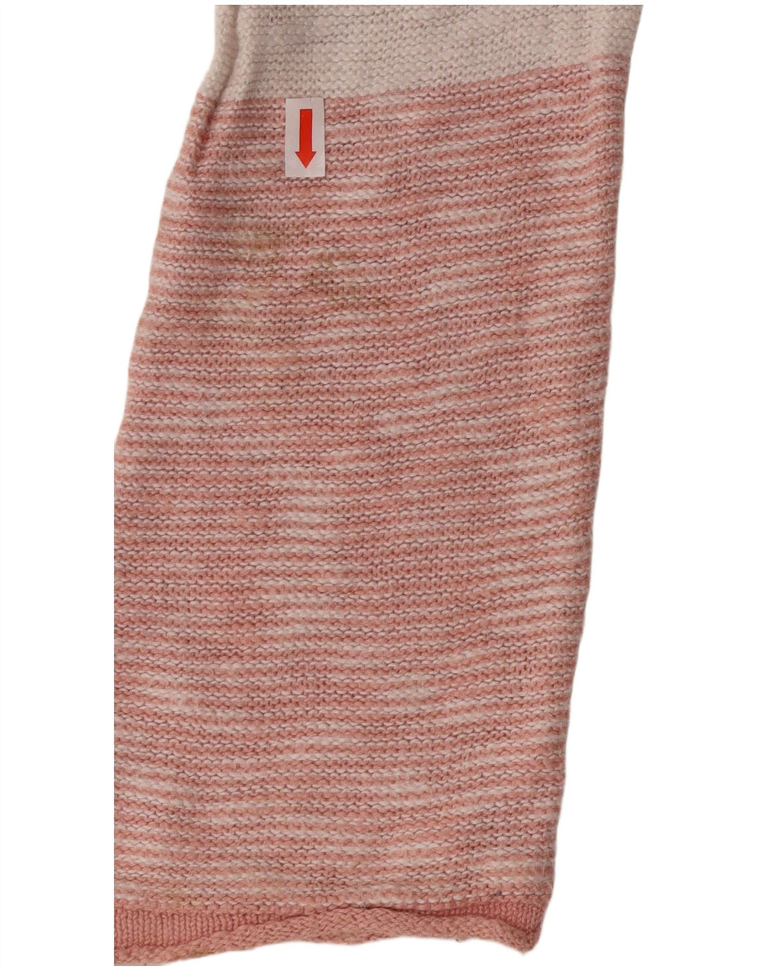 Maglione maglione con scollo a barca da donna Billabong UK 10 piccolo cotone a righe rosa