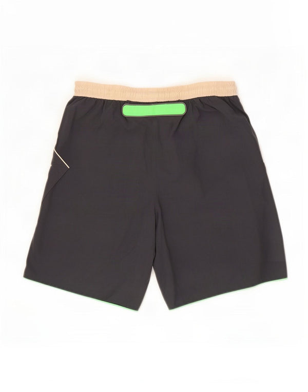 Pantaloncini sportivi da uomo Lotto grigio medio color block