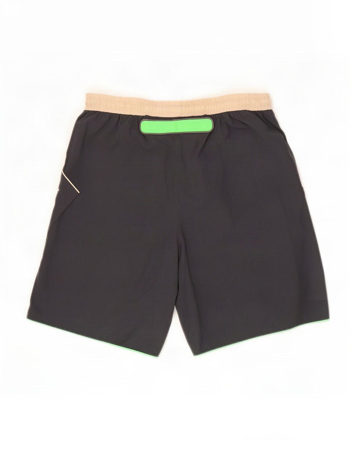 Pantaloncini sportivi da uomo Lotto grigio medio color block