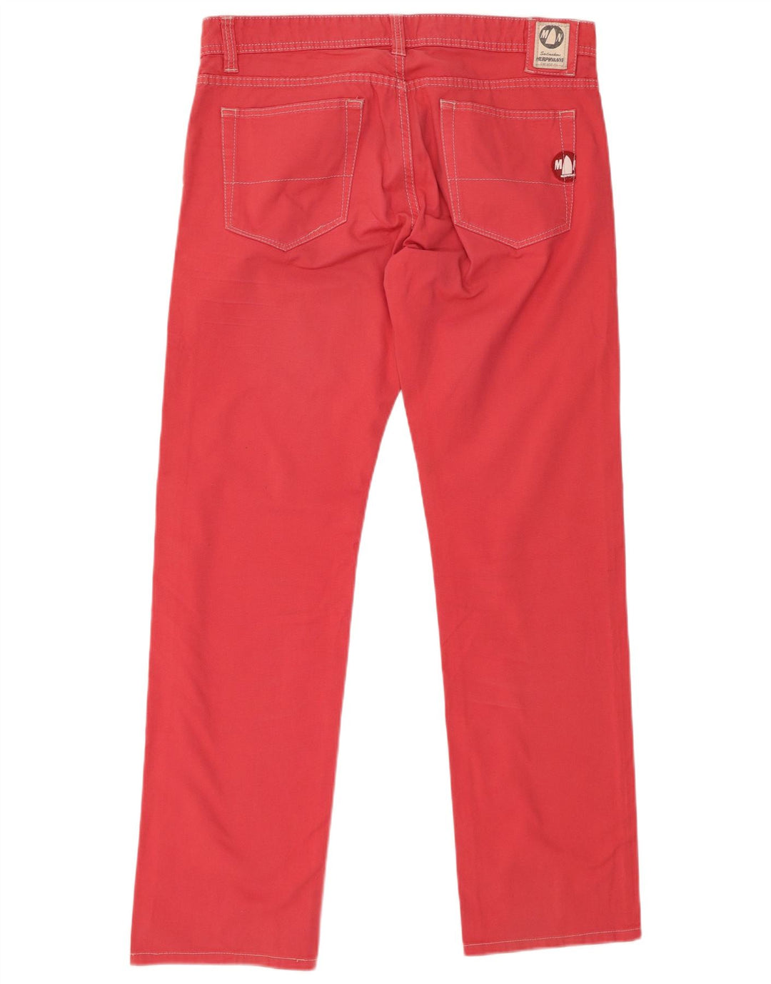 Pantaloni casual dritti da uomo MURPHY & NYE W34 L32 cotone rosso
