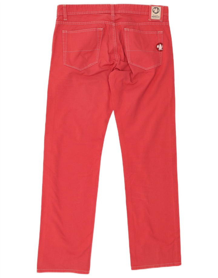 Pantaloni casual dritti da uomo MURPHY & NYE W34 L32 cotone rosso