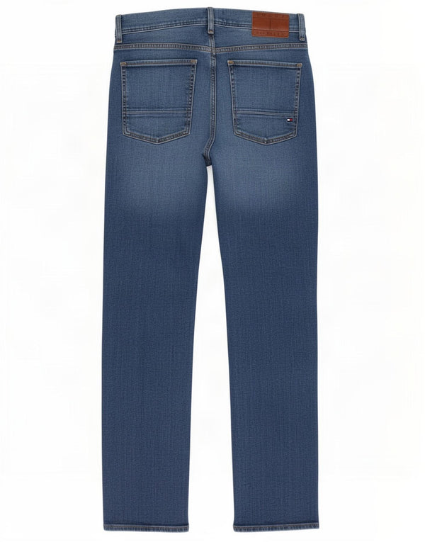 Tommy Hilfiger Uomo Mercer Fit Jeans dritti regolari W34 L30 Cotone blu