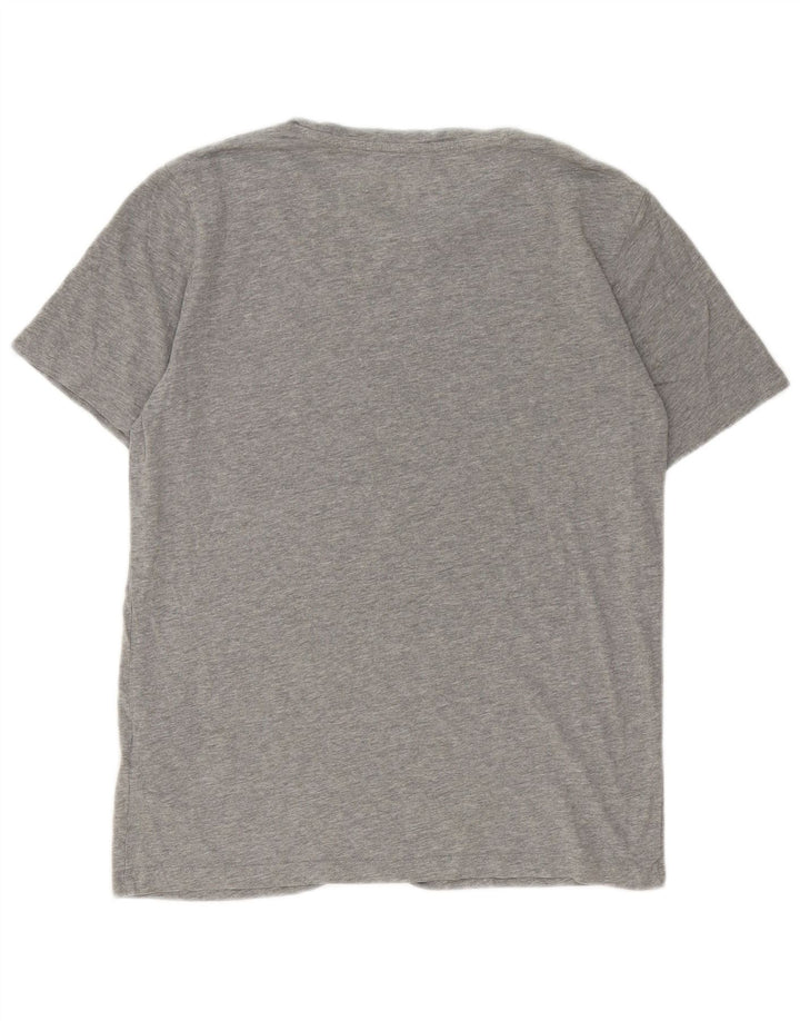 Jack & Jones T-shirt da uomo Top grande in cotone chiazzato grigio