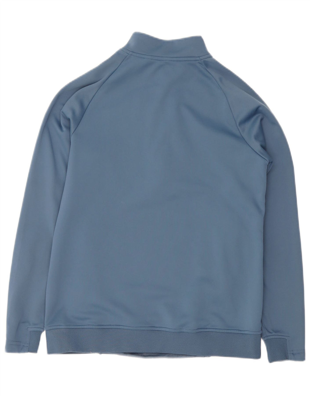 Felpa da uomo con collo con zip Gym King, maglione piccolo blu a blocchi di colore