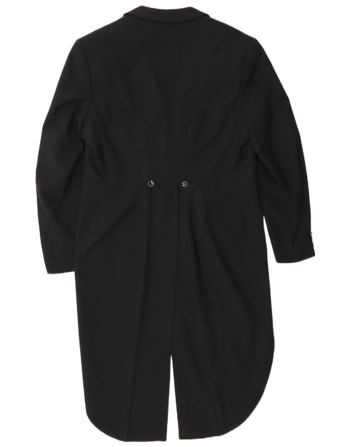 Giacca blazer frac da uomo vintage UK 36 piccola nera