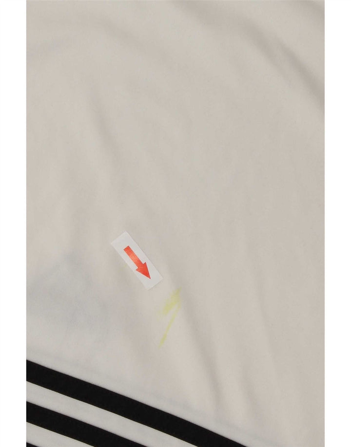 Pantaloncini sportivi Adidas Climalite da uomo piccoli in poliestere bianco
