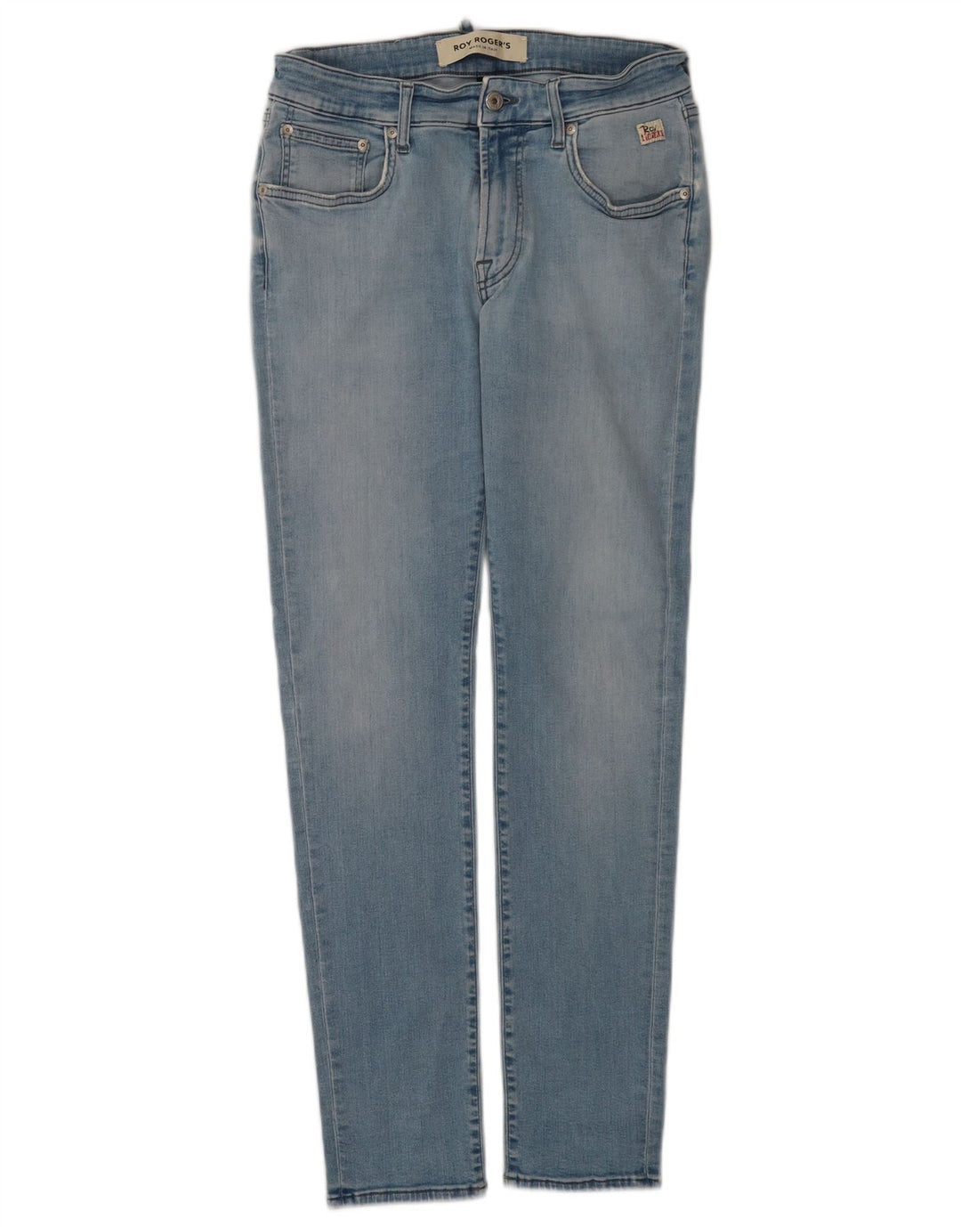 Jeans slim da donna Roy Rogers W33 L30 cotone blu