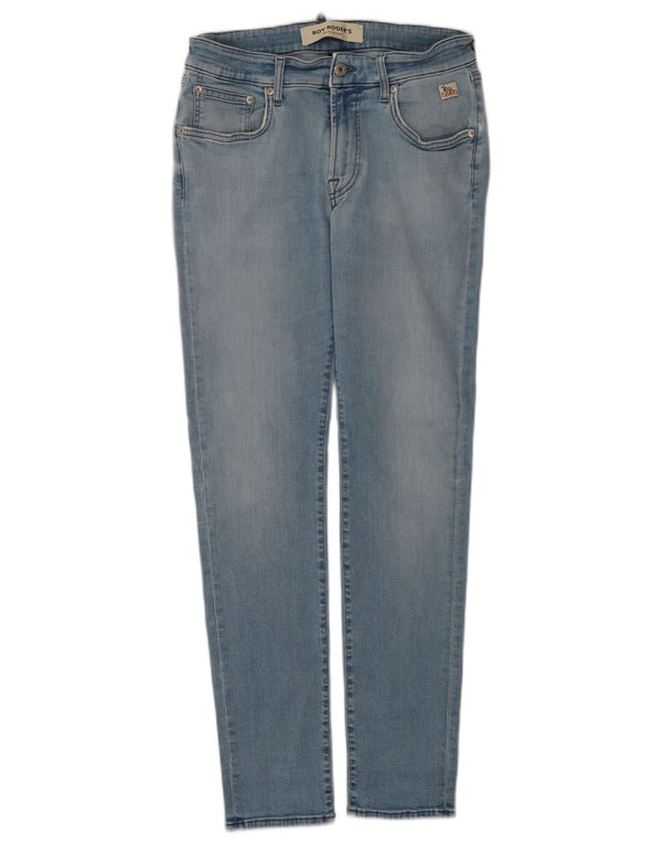 Jeans slim da donna Roy Rogers W33 L30 cotone blu