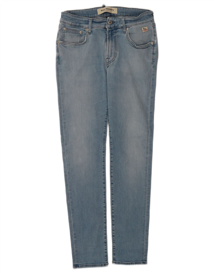 Jeans slim da donna Roy Rogers W33 L30 cotone blu