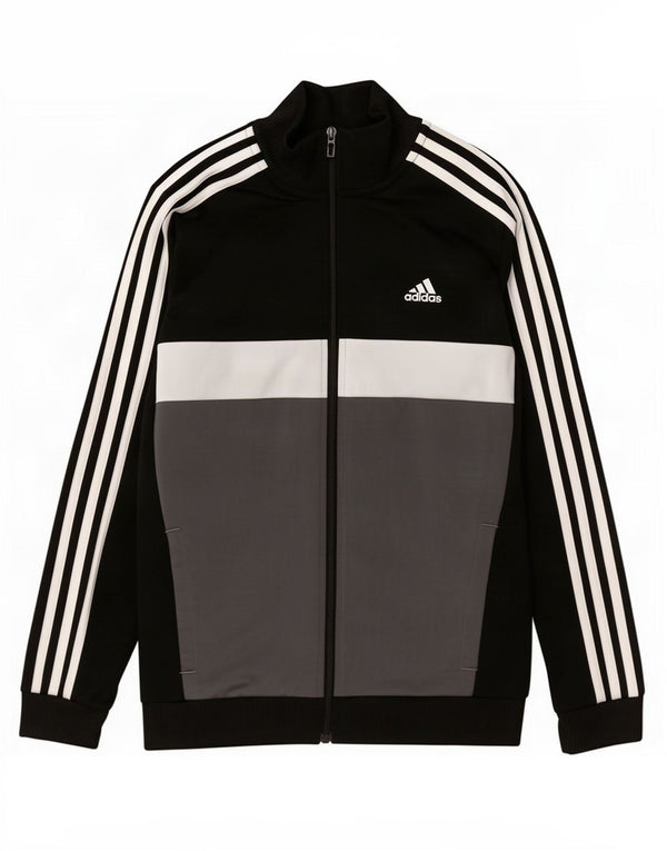 Giacca da tuta Adidas Aeroready da ragazzo 11-12 anni color block nero