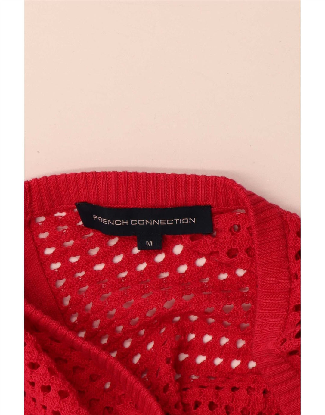 Maglione cardigan oversize da donna French Connection UK 14 rosso medio