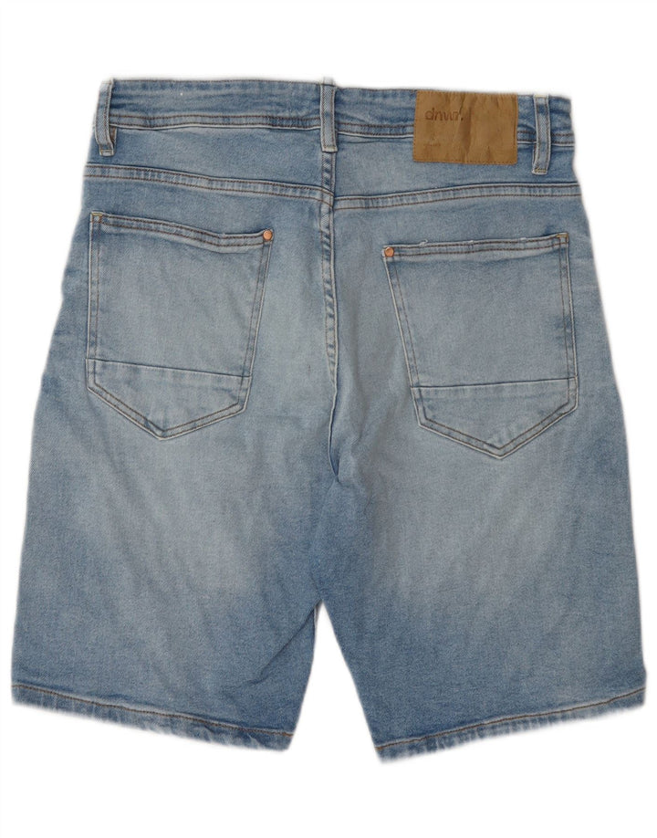 Pantaloncini di jeans da uomo Zara EU 42 Large W32 cotone blu