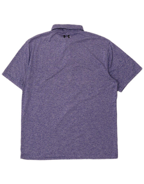 Polo da uomo Under Armour grande a righe blu